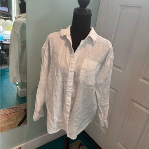 Splendid Classic White Women’s Linen Shirt